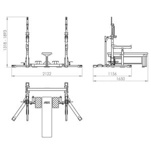 ATX® Combo Rack - Rack de competición - Aprobado por la IPF