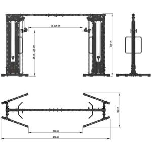 ATX® Cable Crossover - Cruce de cable 2 x 90 kg - Serie 800