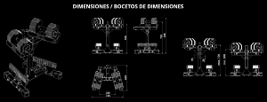 ATX® Octa-Dumbbells 2 x 24 kg - Mancuernas octagonales ajustables - soporte de almacenamiento incluido