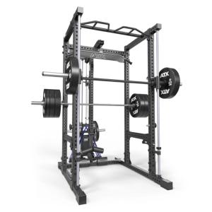 ATX® POWER RACK KPS-200 con estación de poleas PRO - carga con discos + multipower