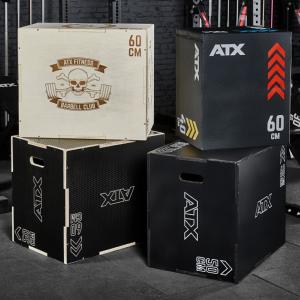 ATX® Plyobox - Cajón pliométrico negro - 50 x 60 x 70 cm