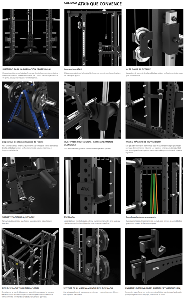 Estación completa ATX® - Multipower serie 780 con estación de poleas - carga con discos de peso Ø 50 mm