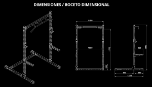 ATX® HALF RACK 510 - Media jaula - Altura 195 cm