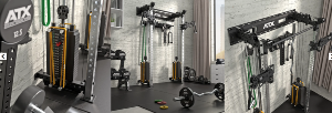 ATX® Wall Cable Half Rack - Medio rack con cruce de poleas para montaje en pared 