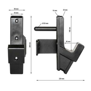 ATX® Jaula de potencia - Power Rack - 810 incluye ganchos en J y barras de seguridad