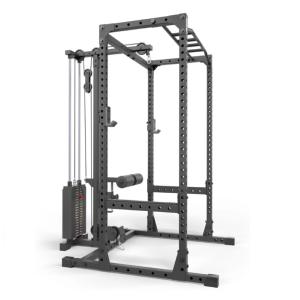 ATX® Estación completa POWER RACK PRX-510 con estación de poleas con pesas enchufables de 100 kg - Altura 198 CM