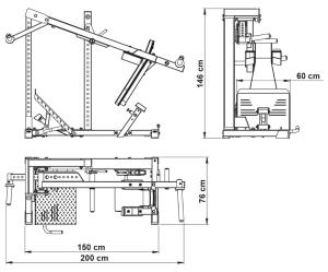 ATX® Máquina de musculación - Pendulum Squat