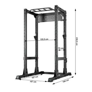 ATX® Jaula de potencia - Power Rack - 810 incluye ganchos en J y barras de seguridad