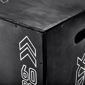 ATX® Plyobox - Cajón pliométrico negro - 50 x 60 x 70 cm