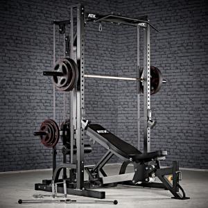 ATX® Máquina de musculación - Multipress tipo smith 30mm - con estación de poleas