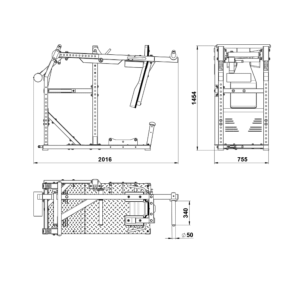 ATX® Máquina de musculación - Pendulum Squat