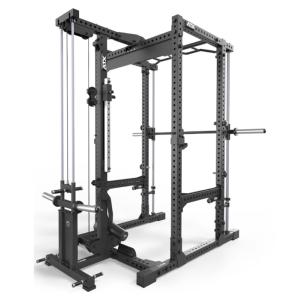 ATX® POWER RACK KPS-200 con estación de poleas PRO - carga con discos + multipower