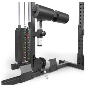 ATX® Estación completa POWER RACK PRX-510 con estación de poleas con pesas enchufables de 100 kg - Altura 198 CM