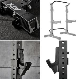 ATX® Free Stands - Serie 800 - Rack independiente y pesado que incluye ganchos en J y barras de seguridad