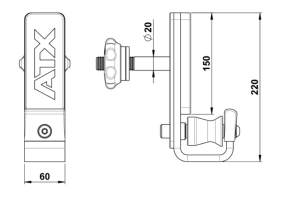 ATX® - Roller J-Hooks - Ganchos para racks - Universal