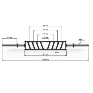 ATX® Diagonal Multi Grip Bar - 50 mm