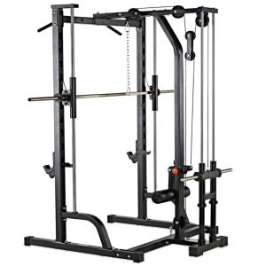 ATX® Máquina de musculación - Multipress tipo smith 30mm - con estación de poleas