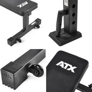 ATX® Banco plano con soporte para accesorios