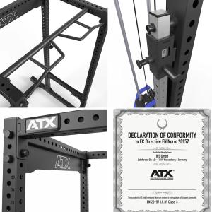 ATX® POWER RACK PRX 780 con estación de poleas PRO - con columna de pesos 125 kg