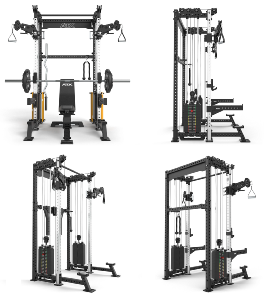 ATX® Cable Half Rack - Medio rack con cruce de poleas con 2 columnas de peso de 90 kg