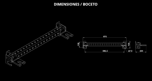 ATX® Bandeja para accesorios de rack - Serie 700 