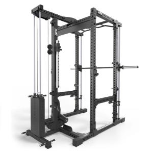 ATX® POWER RACK KPS-200 con estación de poleas PRO - columna de pesos + multipower