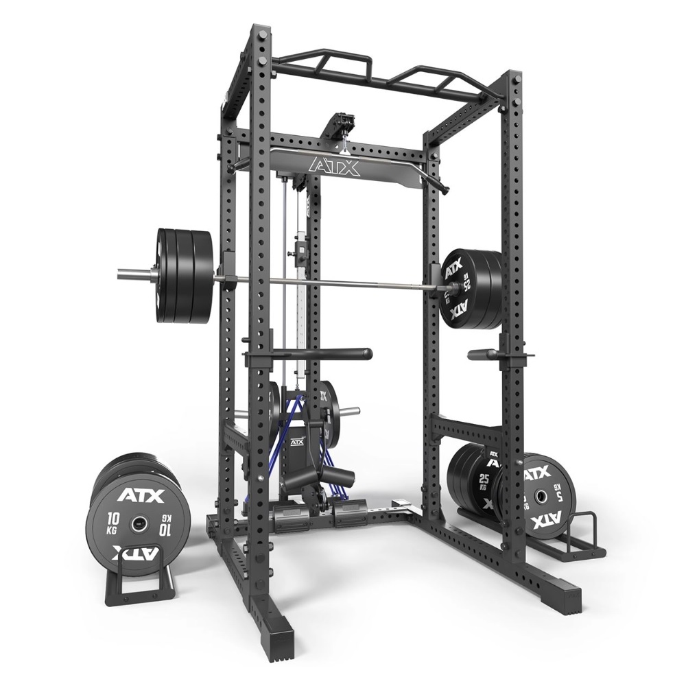 ATX® POWER RACK PRX 780 con estación de poleas PRO - carga con discos