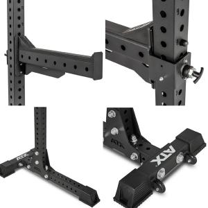 ATX® Free Stands - Serie 800 - Rack independiente y pesado que incluye ganchos en J y barras de seguridad