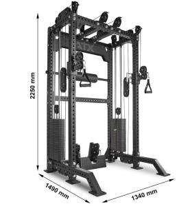 ATX® Multi Pull Half Rack - Medio rack con cruce de poleas