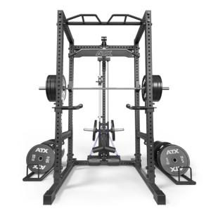 ATX® POWER RACK PRX 780 con estación de poleas PRO - carga con discos