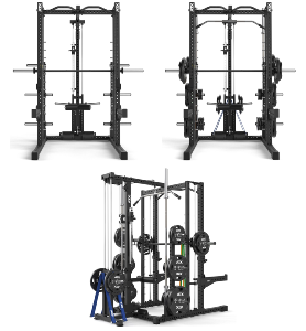 Estación completa ATX® - Multipower serie 780 con estación de poleas - carga con discos de peso Ø 50 mm