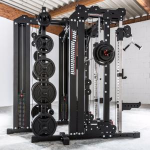 ATX® Multigimnasio profesional - Smith Cable Rack 760 - con columnas de pesos + Extensión