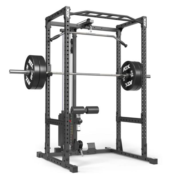 ATX® Estación completa POWER RACK PRX-510 con estación de poleas con pesas enchufables de 100 kg - Altura 198 CM