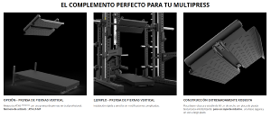 Estación completa ATX® - Multipower serie 780 con estación de poleas - carga con discos de peso Ø 50 mm