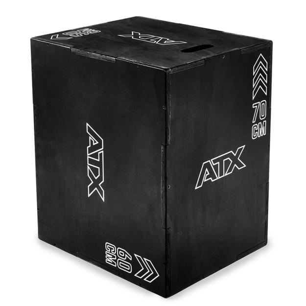 ATX® Plyobox - Cajón pliométrico negro - 50 x 60 x 70 cm